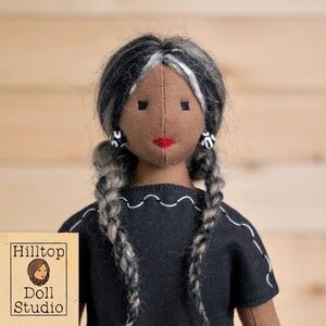 Fabric Doll "Josie" Handcrafted Textile Cloth Heirloom Primitive Doll